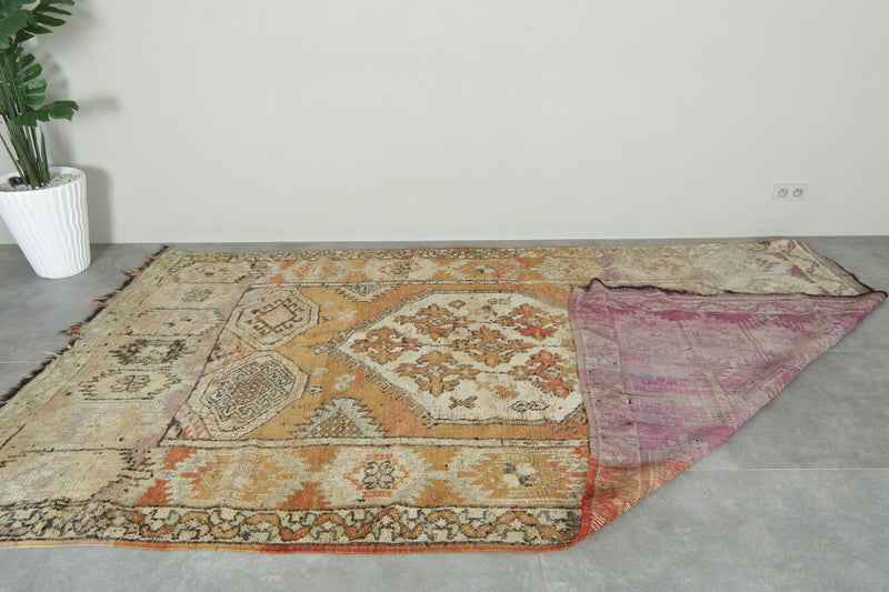 Abstract azilal rug - Authentic Moroccan wool area rug - 6.1 feet x 10.7 feet