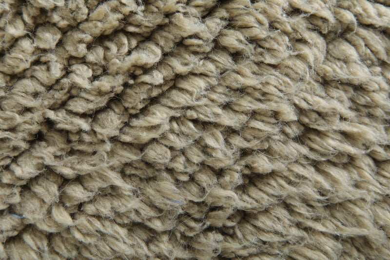 Minimalist beige wool rug – Subtle Moroccan design - 9.1 ft x 12.2 ft