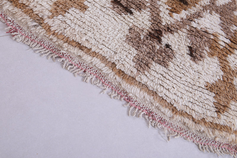 Moroccan Rug - 2.3 X 5.7 Feet | Handwoven Berber Wool Carpet - Boucherouite Rugs