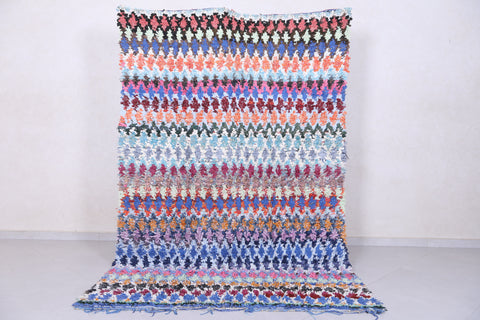 Moroccan rug 5.3 X 8.3 Feet - Boucherouite Rugs