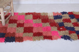 Moroccan berber rug 2.1 X 5.1 Feet - Boucherouite Rugs
