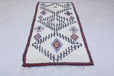 Moroccan berber rug 3.3 X 7.3 Feet - Boucherouite Rugs