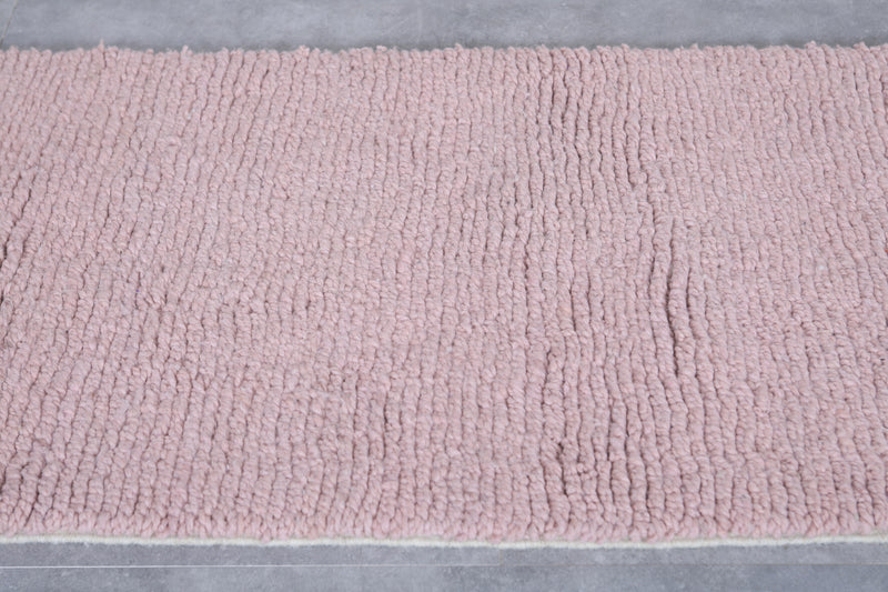 Moroccan Rug - 2.3x10 FT | Handwoven Pink Runner - Runner moroccan rugs