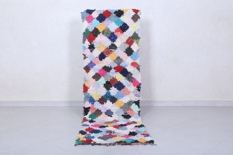 Moroccan berber rug 2.2 X 7 Feet - Boucherouite Rugs