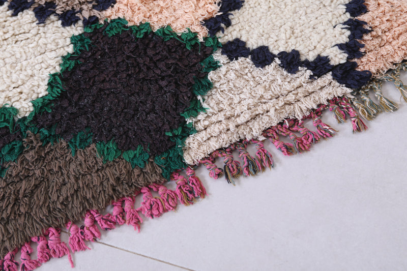 Handwoven Moroccan Berber Rug - 3.9 X 5.7 Feet - Boucherouite Rugs