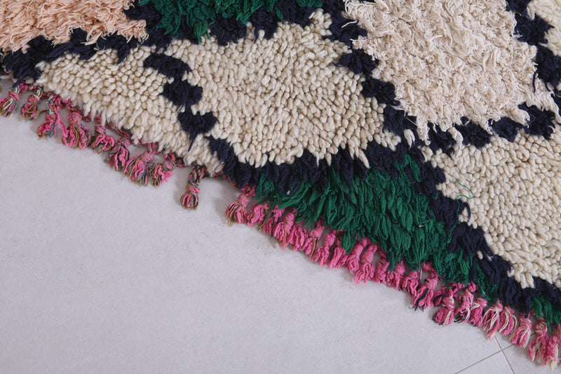 Handwoven Moroccan Berber Rug - 3.9 X 5.7 Feet - Boucherouite Rugs