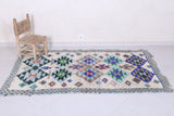 Moroccan berber rug 3.7 X 6.7 Feet - Boucherouite Rugs