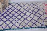 Moroccan berber rug 3.3 X 5.1 Feet - Boucherouite Rugs