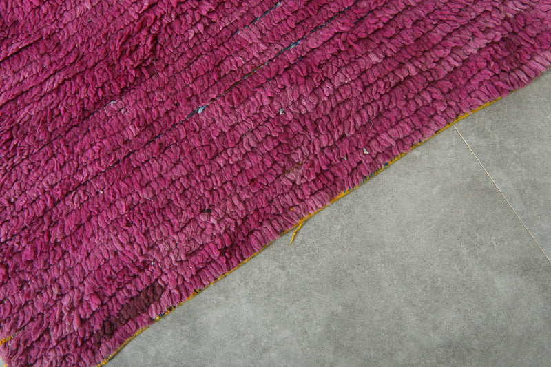 Pink runner rug - 2.9 feet x 8.3 feet - Handwoven wool carpet - Runner moroccan rugs