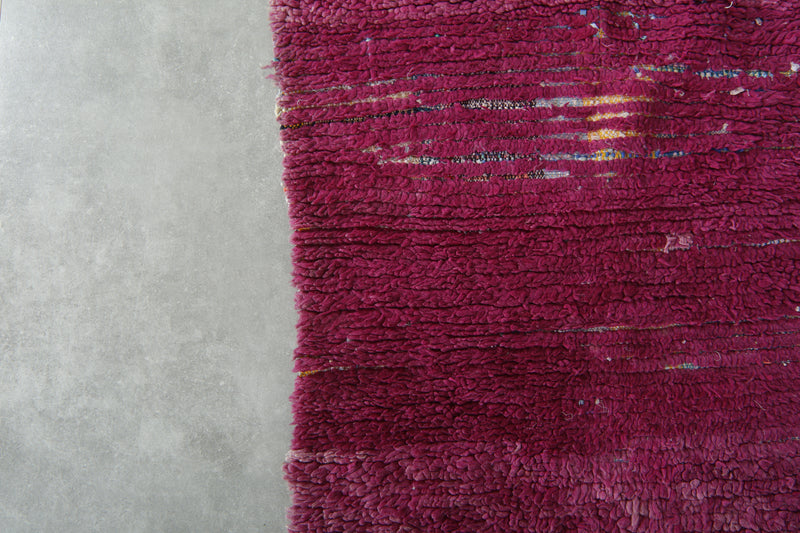 Pink runner rug - 2.9 feet x 8.3 feet - Handwoven wool carpet - Runner moroccan rugs
