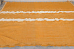 Flat Woven Kilim Rug - Yellow and White Custom Rug