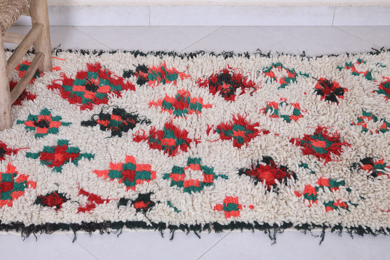 Colorful Moroccan Rug - 2.3 X 5.1 Feet - Boucherouite Rugs