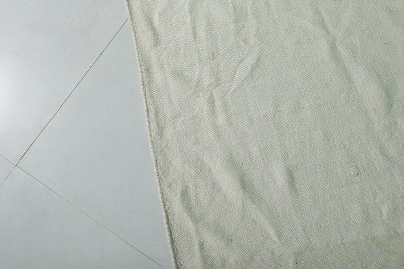 Moroccan Rug - Striped Handwoven Wool 6.5 x 12.9 ft | Neutral Toned Carpet