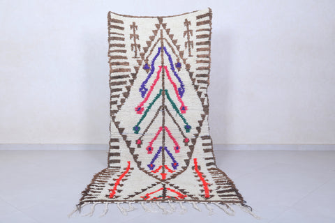 Moroccan berber rug 3.3 X 7.6 Feet - Boucherouite Rugs