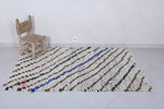 Moroccan berber rug 4.1 X 6.3 Feet - Boucherouite Rugs
