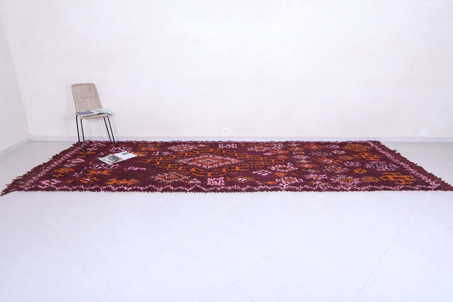 Runner moroccan rug, custom handmade carpet
