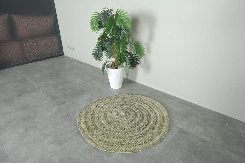 Small Moroccan round hassira - 3 ft