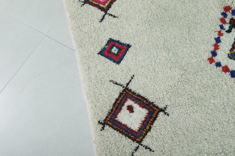 Handmade Moroccan Berber Rug - Unique Design 4.8 FT X 6.7 FT | Artisan Crafted - Azilal rugs