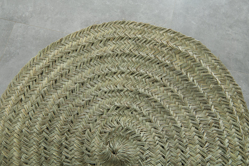 Small Moroccan round hassira - 3 ft