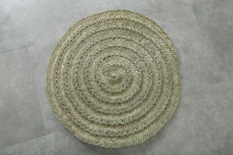 Small Moroccan round hassira - 3 ft
