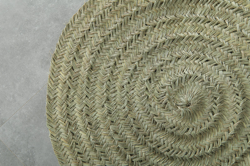 Small Moroccan round hassira - 3 ft