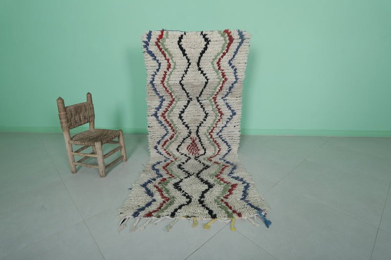 Moroccan Azilal Rug 2.9 x 6.5 ft – Handmade Long Rug - Azilal rugs