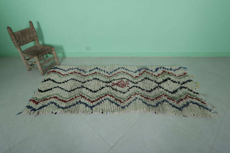 Moroccan Azilal Rug 2.9 x 6.5 ft – Handmade Long Rug - Azilal rugs