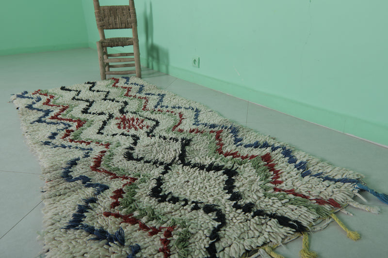 Moroccan Azilal Rug 2.9 x 6.5 ft – Handmade Long Rug - Azilal rugs