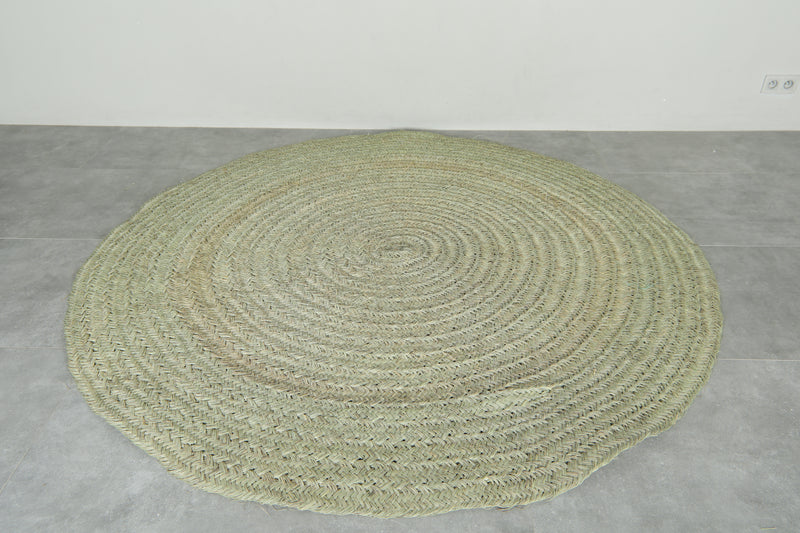 Round Moroccan hassira - 7.1 ft - Hassira