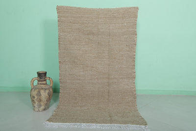 Handwoven Moroccan Rug - 3.2 X 5.3 Feet | Natural Elegance - Flat woven rugs
