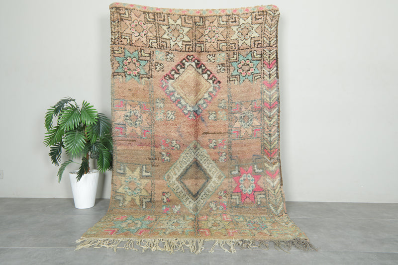 Geometric Moroccan wool rug - 4.7 ft x 7.3 ft