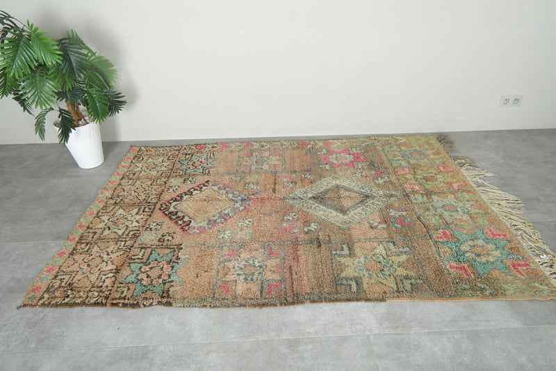Geometric Moroccan wool rug - 4.7 ft x 7.3 ft