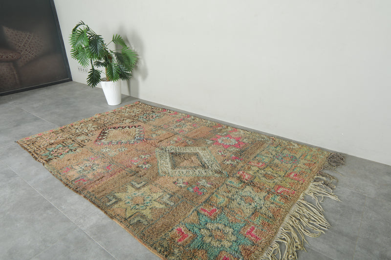 Geometric Moroccan wool rug - 4.7 ft x 7.3 ft
