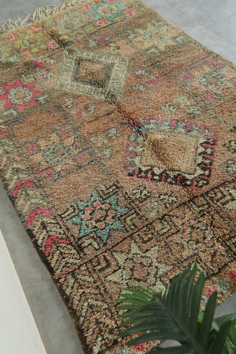 Geometric Moroccan wool rug - 4.7 ft x 7.3 ft