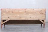 Vintage Moroccan chest  H 22  inches x W 51.5 inches x D 13.7 inches - wood chest