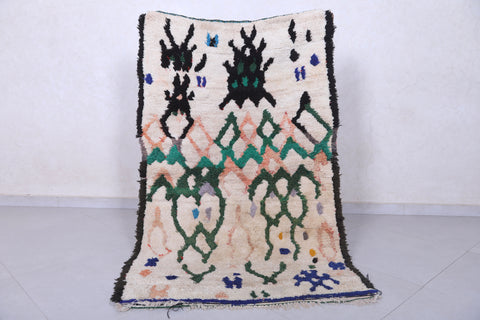 Moroccan berber rug 3 X 5 Feet - Boucherouite Rugs