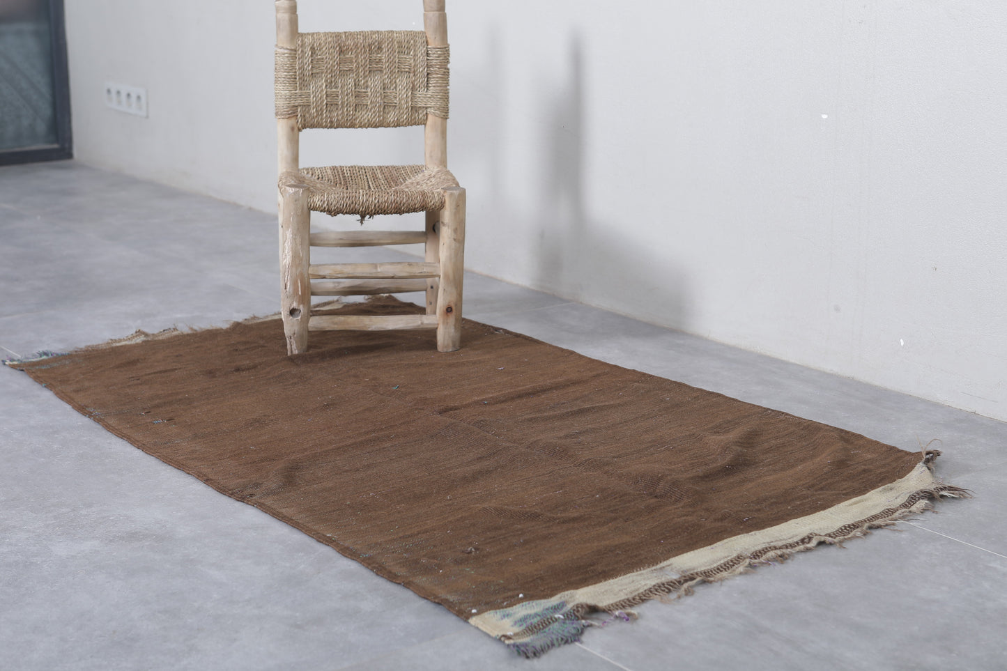 Moroccan berber handwoven kilim rug  2.8 FT X 4.9 FT