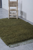 Moroccan green rug 3.3 X 5.4 Feet