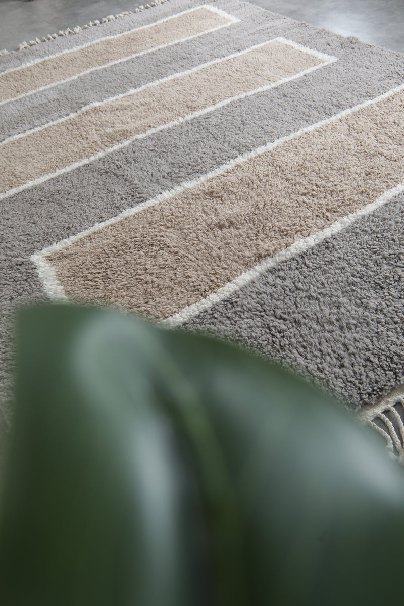 Grey Handmade Beni Ourain Rug 8.5 X 12 FT - 