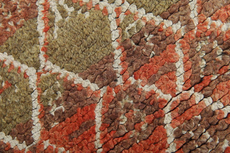 Moroccan wool rug - Handwoven berber style - 5.1 ft x 8.8 ft