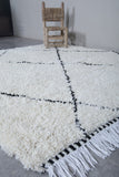 Moroccan Handmade rug 6 X 6.9 Feet
