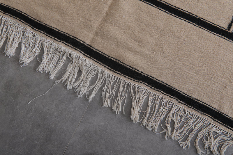 Large Moroccan Rug - 9.6 x 14.2 ft | Handwoven Geometric Wool - Handwoven Kilim