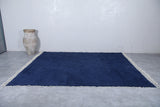 Dark Blue Beni Ourain rug - handmade custom carpet