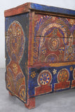 Vintage Moroccan chest  H 23.2 inches x W 51.1 inches x D 12.9 inches