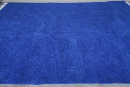 Blue Handmade Beni ourain rug - Berber rug - Wool rug