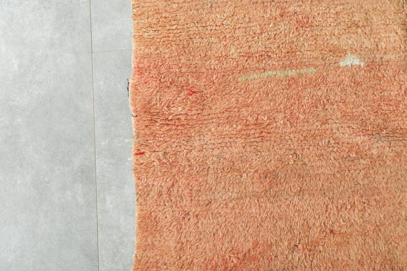 Geometric beige area rug - Moreccan wool carpet - 4.5 ft x 5 ft