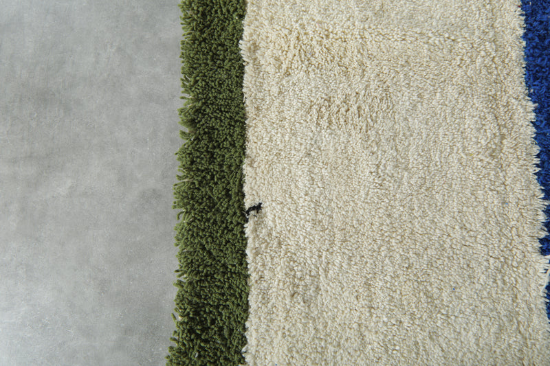 Beni ourain rug 7.5 x 11.6 feet hand knotted rug - Moroccan area rug