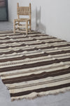 Moroccan rug kilim 4.9 FT X 9.9 FT