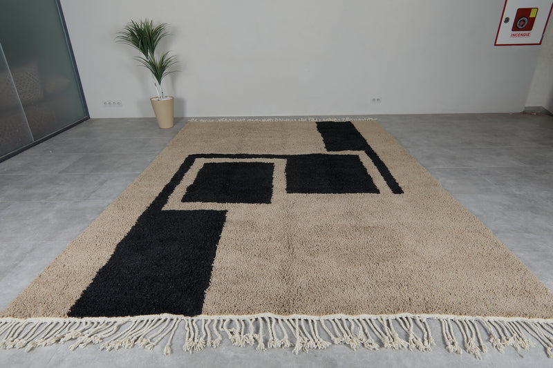 Handmade Wool Rug 9 feet x 12 feet - moroccan rug