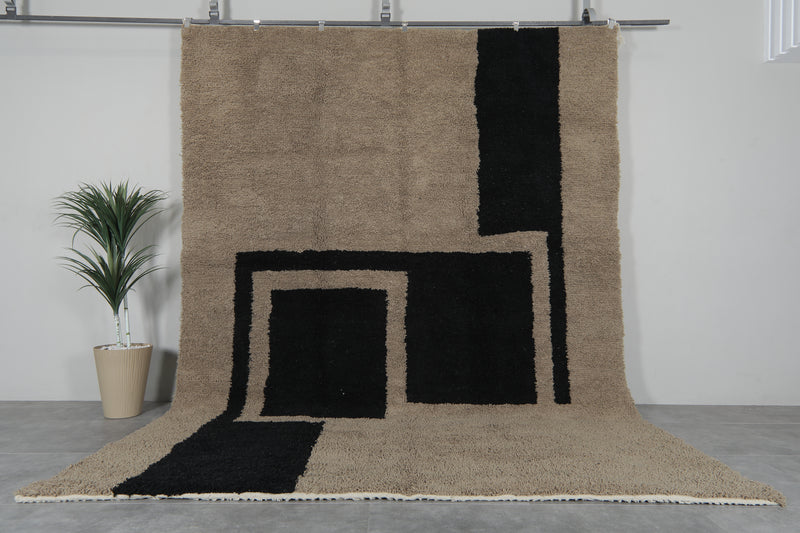 Handmade Wool Rug 9 feet x 12 feet - moroccan rug